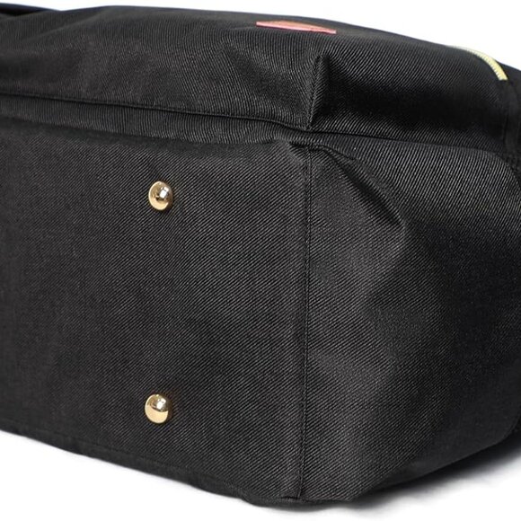 Water-Resistant Black Large Tote Bag for Women, Multiple Compartments, Fits 17-I - Picture 7 of 8